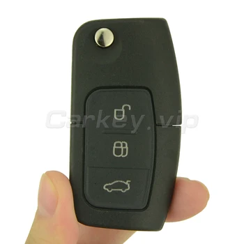 Remtekey Flip diaľkové auto kľúč pre Ford B-Max, Fiesta Zameranie Galaxy, Kuga, S-Max 2008 2009 2010 2011 ID63 80bit 433mhz 3M5T15K601AB