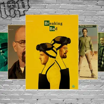 Retro Plagáty Breaking Bad klasické Americké dráma retro kraft papier plagát / BAR KRČMY DOMOV STENU DECOR