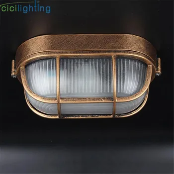 Retro vlhkosti v nevýbušnom Nástenné svietidlo Vintage Nepremokavé E27 stropné svietidlo vonkajšie steny & Verandu osvetlenie cicilighting