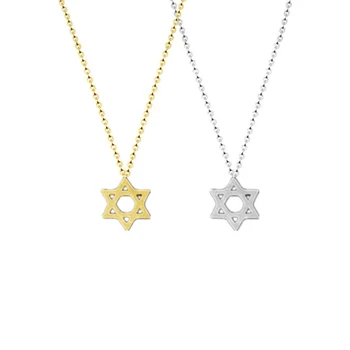 Retro Židovskej Šperky agen Hviezda David Náhrdelník Ženy Reťaz z Nerezovej Ocele s Príveskom, Izrael Znak Talizman Pečať Šalamún Prihlásiť