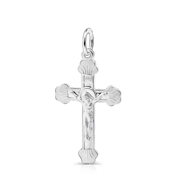 Reálne 925 Sterling Silver Cross Prívesok Náboženské Náhrdelníky, Prívesky, Módne Šperky A Príslušenstvo, Dropshipping