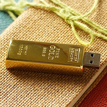 Reálne možnosti Gold Bar USB 3.0 Flash Pamäť Disku Stick Kľúča Disku 64 GB 8 GB 32 GB USB Flash Disk 1 TB 2TB kl ' úč 16GB 512 GB Darček