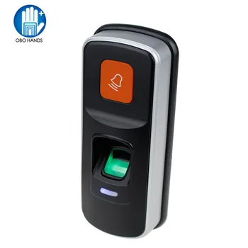 RFID Samostatný snímač Odtlačkov prstov EM 125KHz Radič Zámok S Zvonček Na Dvere Access Control Systém Vstupu Podpora SD Karty