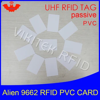 RFID UHF PVC karty Cudzinca 9662 EPC6C 915mhz 868mhz 860-960MHZ Higgs3 85.7*54*0.8 mm dlhé vzdialenosti smart karty pasívne RFID tagy