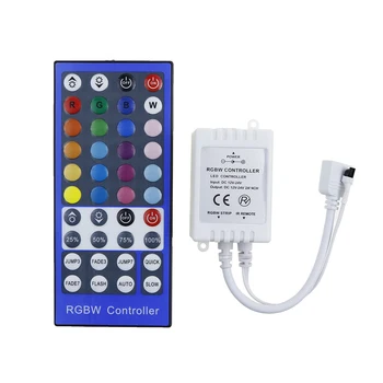 RGBW Led Controller 5 Pin 40Key DC12 - 24V 2A*4 Kanálový Stmievač IR Diaľkové Ovládanie Pre 5050 3528 RGBW Led Pásy CA