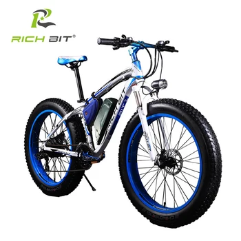 RichBit Nové Super Klince Silný Elektrický Snow Bike 21 Rýchlosť Klince 48V 1000W Elektrické Tuku Pneumatiky Bicykel S 17AH Lítiová Batéria