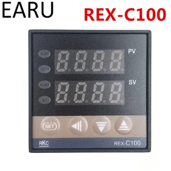 RKC REX-C100 REX-C100FK02-V*E Digitálne PID regulácia Teploty Regulátor Termostat SSR Výstup 0-400 Stupňov Univerzálny Vstup