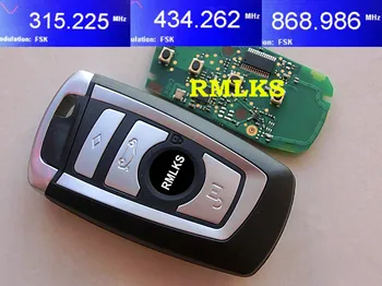 RMLKS 4 Tlačidlo Diaľkového Auto Smart Kartu Automatické Diaľkové Tlačidlo 315Mhz 433Mhz 868MHz vhodný Pre 5 7 Série CAS4 Systém