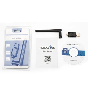 Rocketek 600Mbps dvojpásmový Bezdrôtový USB wifi Dongle Adaptér, s 802.11 N/G/B Antény Wirless Sieťové Karty siete Lan 802.11 a/g/n/ac