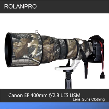 ROLANPRO Objektív Kamufláž Daždi Kryt pre Canon EF 400mm F/2.8 L USM som Anti Shake Objektív Ochranné puzdro Zbrane, Oblečenie SLR Bavlna
