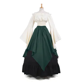 ROLECOS Nový Príchod Gothic Lolita Stredoveké Renesančné Ženy Kostýmy Viktoriánskej Dlhé Šaty Retro Party Kostýmy GC229