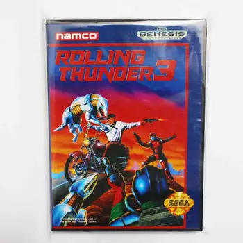 Rolling Thunder 3 Hra Kazety 16 bit MD Hra Karty S Retail Box Pre Sega Mega Drive Pre Genesis
