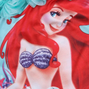 Roztomilé Dieťa Bikini Morská víla Dievčatá Plavky jednodielne Cartoon Deti Plávanie Oblek Podväzkové Prehrabať Deti Dievča Kúpanie Nosenie