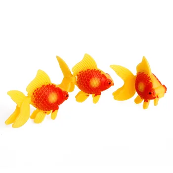 Roztomilý 3Pc Akvarijné Ryby Nádrž Plastová Plávanie Zlaté Ryby Ornament Fashion Umelé Dekorácie Nové