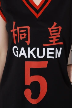 Roztomilý Jednorožec Kuroko no Basuke Kôš Jersey Vyhovovali GAKUEN Č. 5 Aomine Daiki cosplay kostým mens uniformy chlapcov unisex oblečenie
