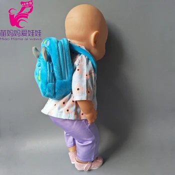 Roztomilý Plyšový batoh pre 18-palcové 1/3 Americké dievča bábiku školské tašky príslušenstvo pre Zapf bábika