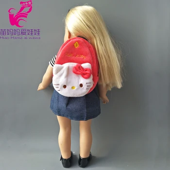 Roztomilý Plyšový batoh pre 18-palcové 1/3 Americké dievča bábiku školské tašky príslušenstvo pre Zapf bábika