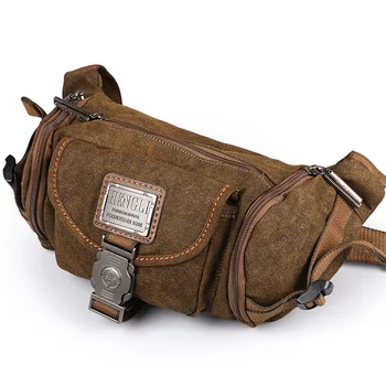 Ruil Retro Plátno pás taška pánskej módy multi-funkčné vrecká Voľný čas Cestovanie Telefón taška vysokej kvality, Toolkit Vintage Balík