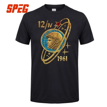 Rusko CCCP Jurij Gagarin T Shirt Mužov Muž Značku Oblečenia Vlastné Krátky Rukáv 3XL Pár Sovietsky kozmonaut 1961 Camiseta