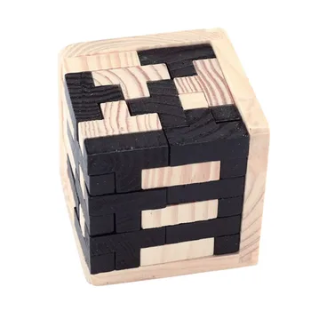 Rusko Vzdelávacie Dreva Luban kocka Zámok Pre Dospelých, Deti Magic Cube 3D Puzzle Kong Ming rock deti narodeniny Vianočný darček