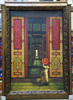 Ručne Maľované Obrázok Olej, Plátno, Maľovanie Čínsky Starovekého Paláca Cisára Plátno na Maľovanie na Stenu Umenie Obrázok Maľovanie na Obývacia Izba