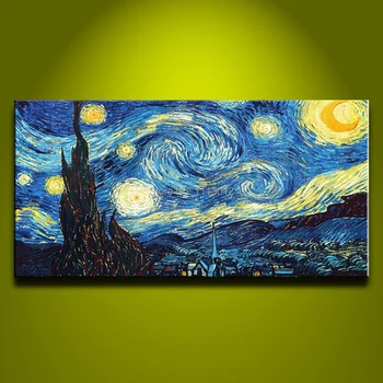 Ručné Jeden Impresionistického Plátno Van Gogh Olejové Maľby Reprodukcie Obrazov Na Stenu Pre Obývacia Izba Moderné Domáce Dekorácie