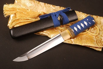 Ručné Krátke Nôž Ostrý Japonský Meč 1060 uhlíkovej ocele Full Tang rezacím Nožom Skutočný Samuraj Tanto Rezanie Cosplay Meč