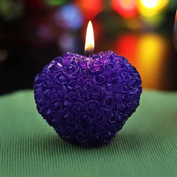 Ručné silikónové formy na tortu dekorácie, svadobné foriem, 3D srdce ruže, sviečky forme valentínske mydlo živice forme S0237AX25