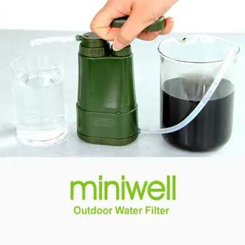 Ručné vodné čerpadlo, filter, top presnosťou 0.01 micron čistička pitnej vody vybavenie na prežitie