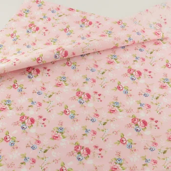Ružový Kvet Bavlnená Tkanina Teramila Fabrics Posteľná Bielizeň Oblečenie Patchwork Prešívanie Šitie Kryt Tkaniny Remesiel Domov Textilné Dekorácie