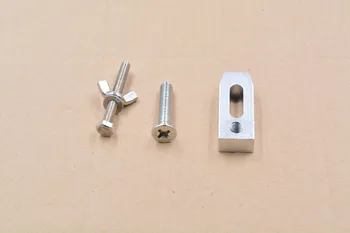 Rytie stroj hliníkovej zliatiny prítlačná doštička CNC T slot pre 6 mm slot hliníkový profil 1set