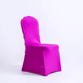 Rôzne Farby Spandex stoličky kryt rozetu stoličky kryt ruže kvet vyšívať dizajn svadobné dekorácie večera stoličky kryt