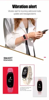 S3 Bluetooth Smart Hodinky Módne Ženy Dámy Inteligentný Náramok Srdcového tepu Fitness Tracker Inteligentný Náramok pre Android IOS