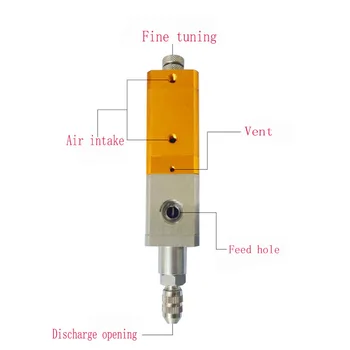 Sacie dávkovací ventil Pneumatického presnosť Dávkovač Vysoká viskozita silikónový anti-drip ventil UV Ventil