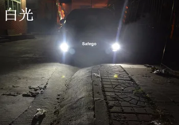 Safego 12V 55W H3 Halogénové žiarovky kovové číre sklo hmlové svetlo Projektora Objektív H3 Hmlové Svetlá, teplé biele auto auto hmlové svietidlo svetlometov