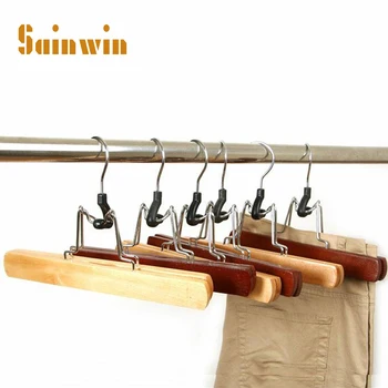 Sainwin 5 ks/veľa Nových Príchod Top Fasion Oblečenie Drevené Vešiaky Drevené Šaty na Šaty Sukne Oblečenie Rack