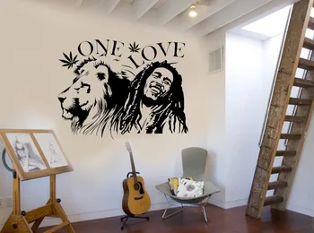 Samolepky na stenu Muraux Bob Marley Lev Zion 