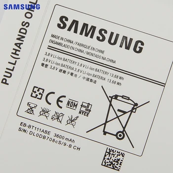 SAMSUNG Originálne Náhradné Batéria EB-BT115ABC Pre Samsung SM-T110 SM-T111 T115 EB-BT111ABE Autentické Tablet Batérie 3600mAh