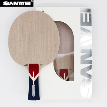 Sanwei 2017 Nové A9 (5 Ply, Jedno Pevné Drevené Jadro, Silný Útok) Stolný Tenis Čepeľ Ping Pong Raketa Bat