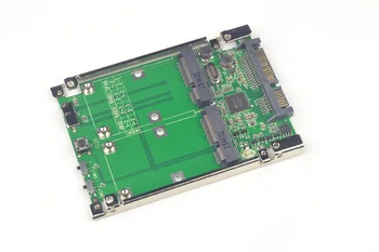 SATA 6 G/ USB3.0 2x mSATA Adaptér Raid Karty w/ USB 3.0 Micro-B Kábel Rozhrania