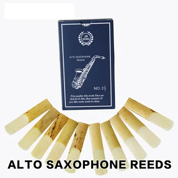 Saxofone Príslušenstvo XINZHONG 2 1/2 G Alto / Bb Tenor / Bb Soprán Sax Saxofón Trstina pre váš výber 10pcs/box