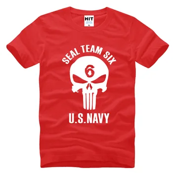 Seal Team Six, US NAVY Tvorivé Novinka Muži Mens T Tričko Tričko 2016 Nový Krátky Rukáv O Krk Bavlnené tričko Tee Camisetas Hombre