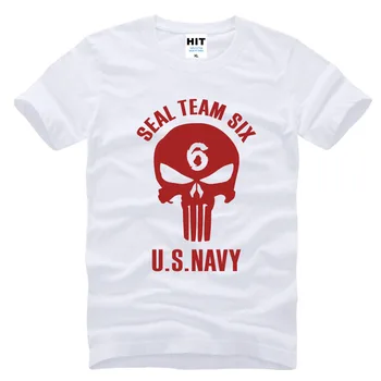 Seal Team Six, US NAVY Tvorivé Novinka Muži Mens T Tričko Tričko 2016 Nový Krátky Rukáv O Krk Bavlnené tričko Tee Camisetas Hombre