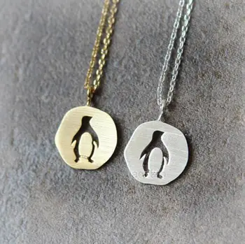 Sedmokrásky 1pc Prívesok Náhrdelník Výrez Penguin Náhrdelník Zvierat, Náhrdelníky, Prívesky, Pre Ženy