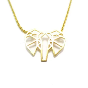 Sedmokrásky Módny Náhrdelník Prívesok Africký Slon Tvár Osnovy Tvarované Náhrdelník Pre Ženy Šperky Zvierat Collier Femme 10pcs/veľa