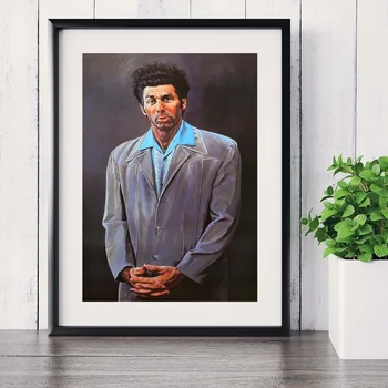 Seinfeld Kramer, Portrét Umelecké Plátno Art Print Maľovanie Plagátu Obrazov Na Stenu Pre Obývacia Izba Dekoratívne Domova Bez Rámu