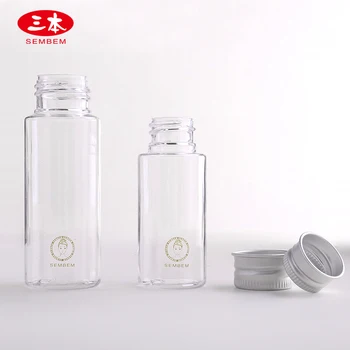 SEMBEM 2ks 30ml+50ml Cestovné Kozmetické Fľaše PETG Skrutkovacím uzáverom Naplniteľné Krém Prázdne Plastové Fľaše Prenosné Kozmetické Kontajner