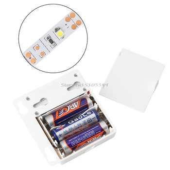 Senzorické Prepínač 3*AA Batérie Napájanie Telo, Infračervené PIR Snímač Pohybu Prepínač & 5V LED Pásy Svetla Kvapka Loď