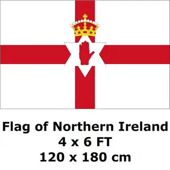 Severné Írsko Vlajka 120 x 180 cm 100D Polyester Ulsterman Vlajky A Transparenty štátna Vlajka Krajiny Banner