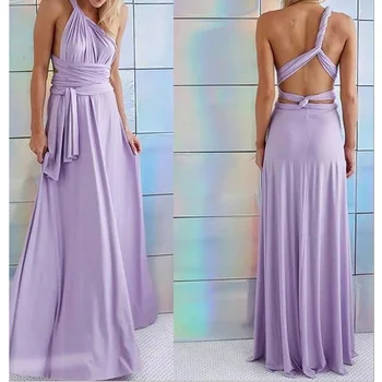 Sexy Dlhé Šaty Bridesmaid, Formálne Multi Spôsob, Ako Zabaliť Kabriolet Infinity Maxi Šaty V Námorníckej Modrej Duté Večierok Obväz Vestidos